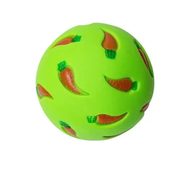 Rabbit Treat Ball Bunny Toy Food Dispenser Interactive Leak Food Ball Chew Toy For Rabbit Hamster Guinea Pig Chinchilla Small Pe