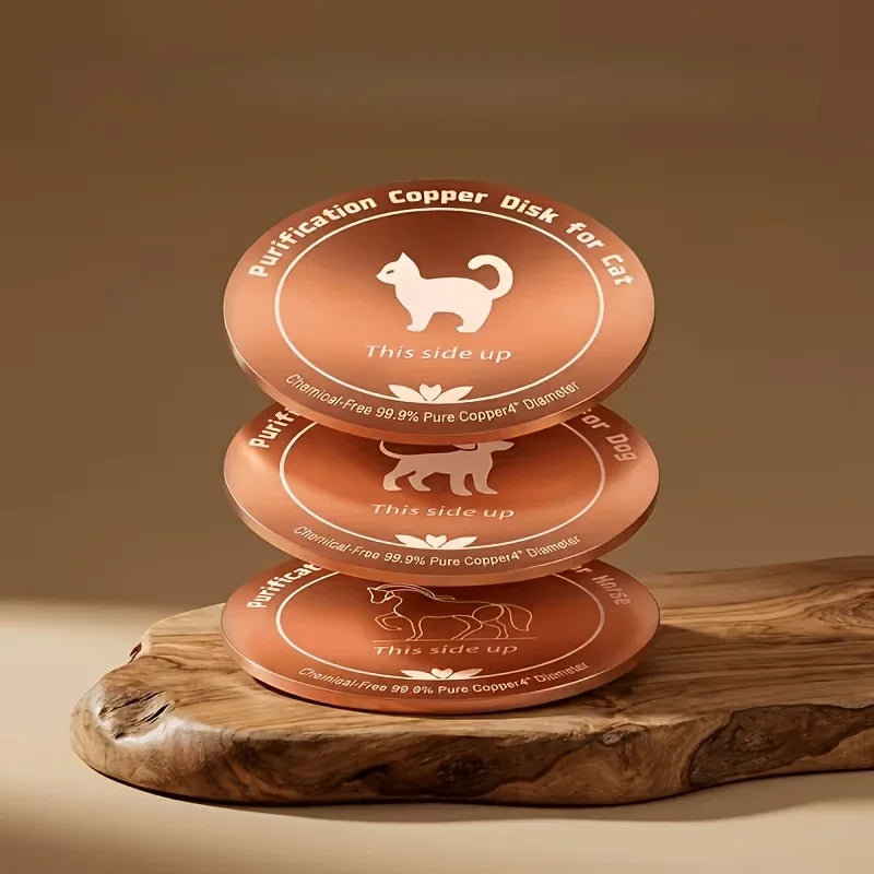 Copper Pet Water Purifier Filter , Suitable for Pet Prevention, Reusable,Easy to Use Pet Dog Cat Chicken Cow Water Purifier