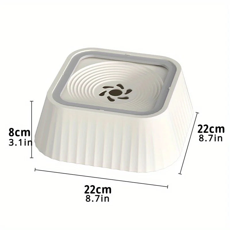 Pet Floating Water Bowl Splash-proof Food-grade PP Material Large Capacity Water Storage Neck-protecting Floa Plastic Dog Bowl