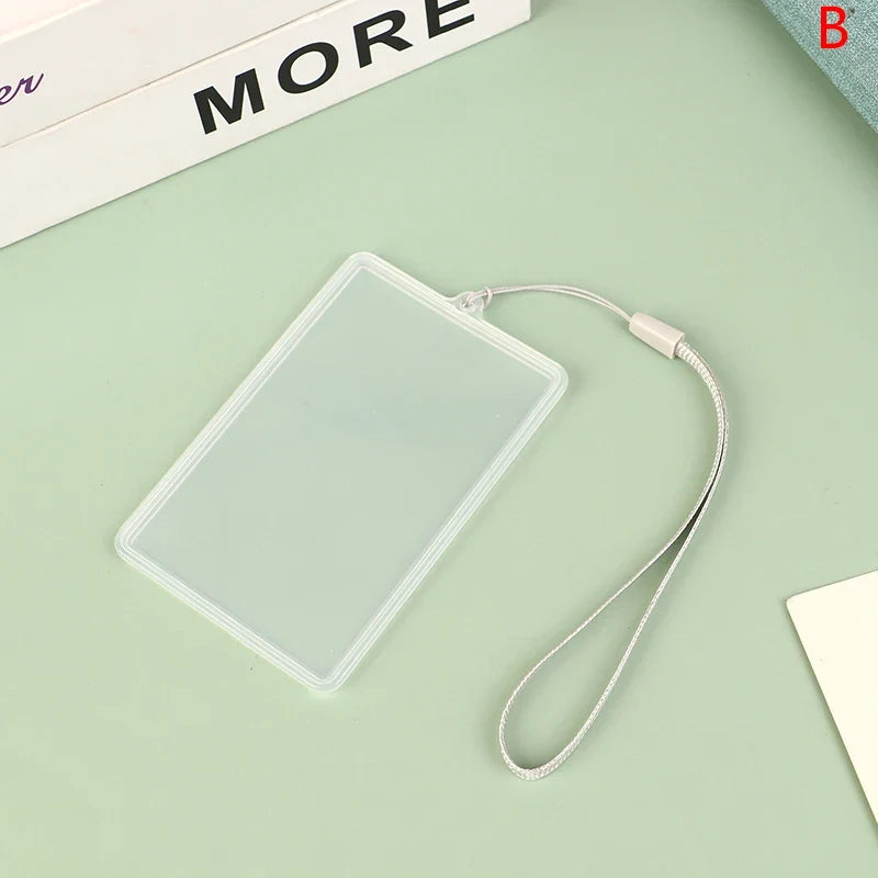 Waterproof Transparent Card Cover | Bus Pass ID Holder with Lanyard