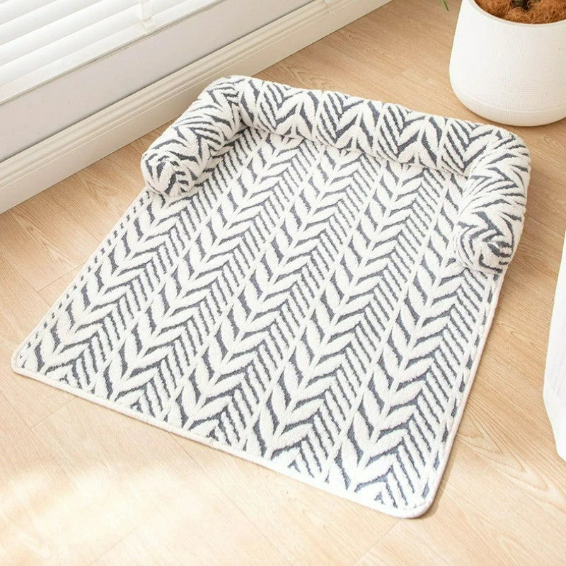 New Pet Mat-Original & Thickened Non-Slip Plush Pet Mat, Warm Sofa Style Dog & Cat Bed, Nordic Pet Accessories for Home
