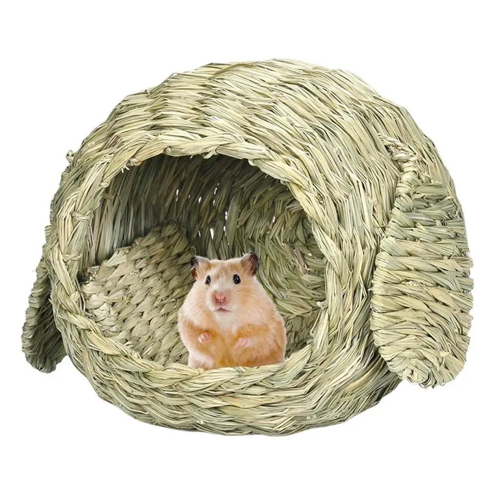 Bunny Grass House Hand Crafted Bunny Hut Comfortable Natural Grass Hideaway And Playhouse For Rabbits And Guinea Pigs Hut