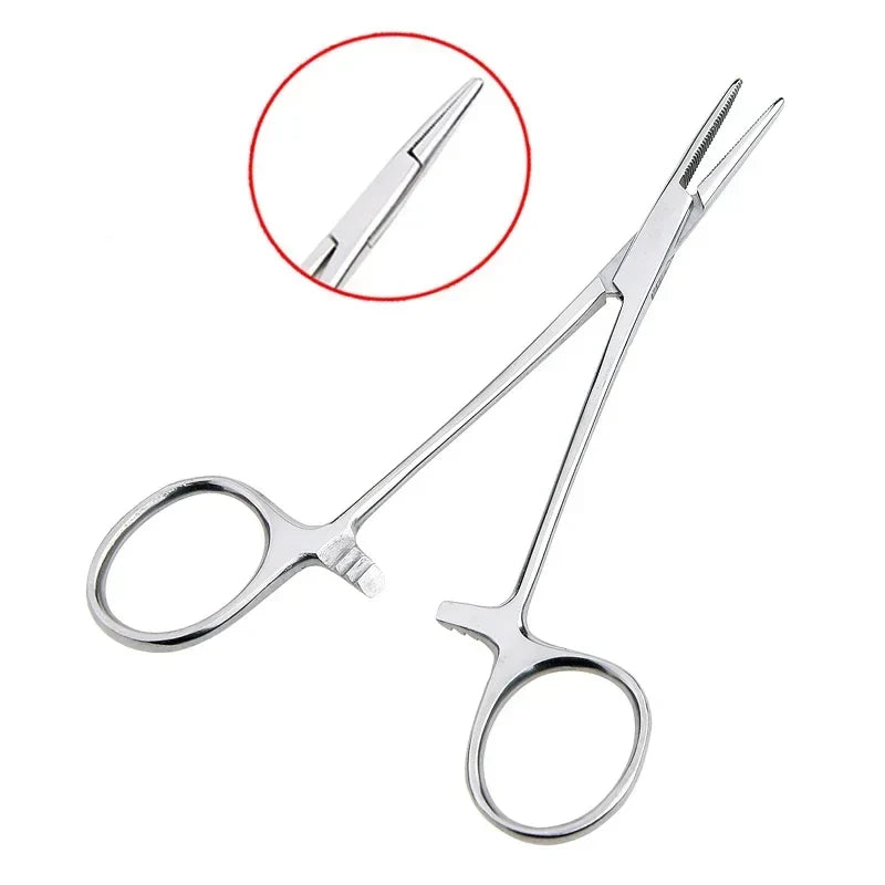 Stainless Steel Hemostatic Forceps | Multi-Purpose Surgical Clips and Mosquito Pliers