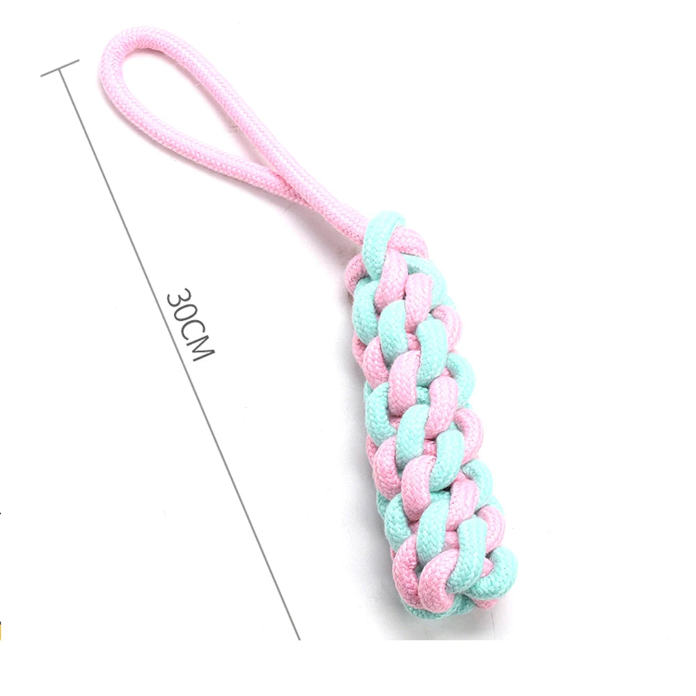 1pc Pet Dog Toys for Large Small Dogs Toy Interactive Cotton Rope Mini Dog Toys Ball for Dogs Accessories Toothbrush Chew Puppy