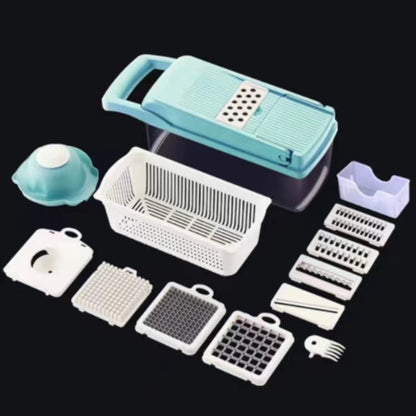 12-in-1 Manual Vegetable Chopper and Slicer