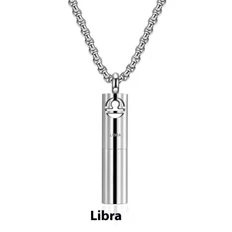 Stainless Steel Constellation Perfume Necklace