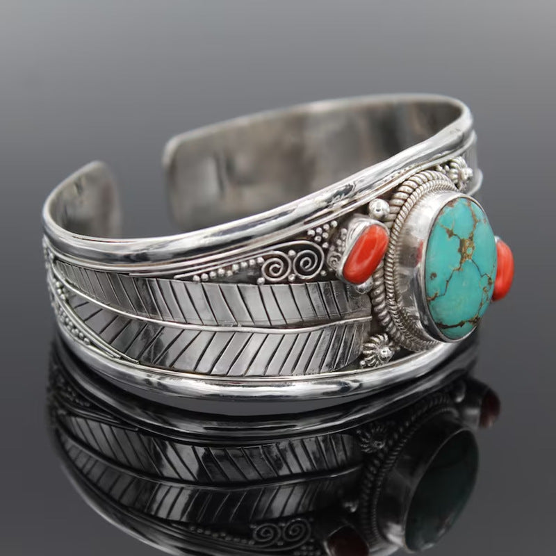Bohemian Turquoise Vintage Pattern Bracelet