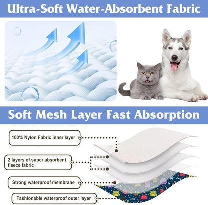 Dog Diapers Male, Belly Bands for Male Dogs, High Absorbing Extra Small Male Dog Wraps for Doggie & Puppy in Incontinence or Excitable Urination and Training(S)
