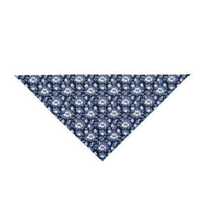 Midnight Blue Garden in Bloom - Pet Bandana Pet Zen