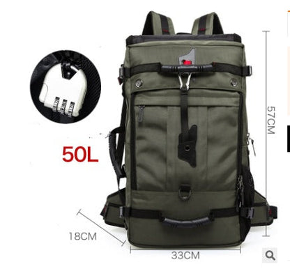 Men's Large Capacity Oxford Hiking Backpack – Multifunctional Outdoor Bag