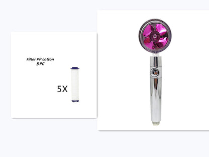 Turbo Propeller Shower Head Handheld High Pressure