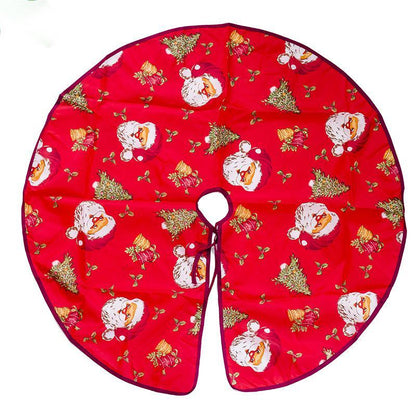 Christmas Tree Skirt Decorations Gift Scene Decor