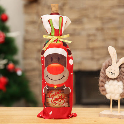 Christmas Wine Bottle Socks Decor