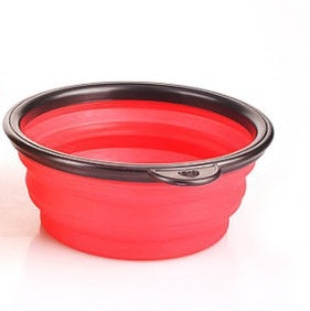 2-in-1 Pet Water Bottle Dispenser with Silicone Bowl