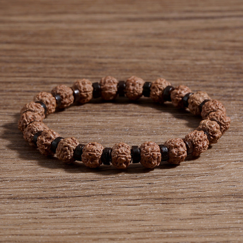 Amazon Agate Beaded Volcanic Stone Bracelet