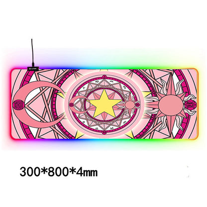 Large Mouse Pad, Gaming Gaming, Colorful Seaming, Waterproof Cloth
