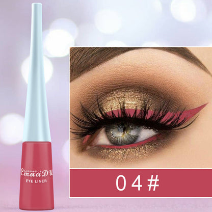17-Color Matte Liquid Eyeliner: Quick-Drying, Long-Lasting, Non-Blooming