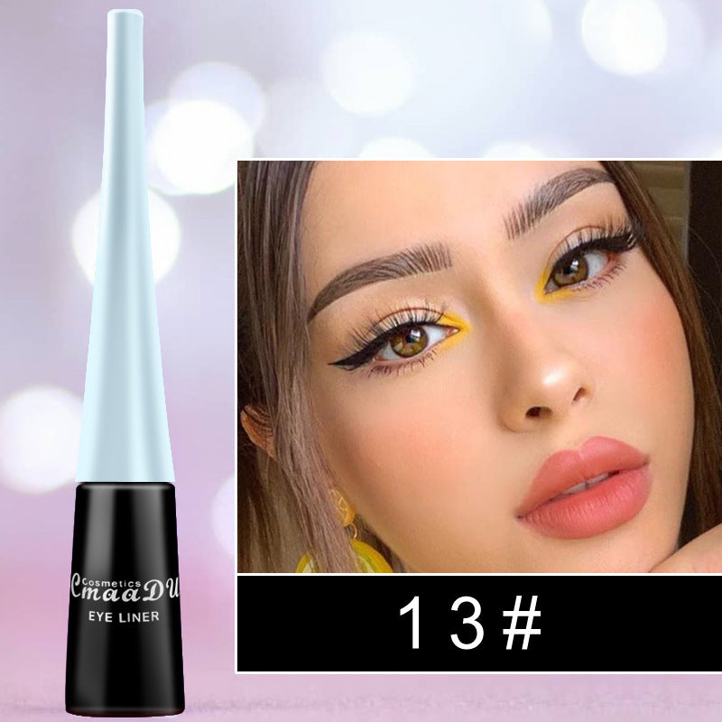 17-Color Matte Liquid Eyeliner: Quick-Drying, Long-Lasting, Non-Blooming