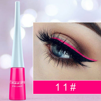 17-Color Matte Liquid Eyeliner: Quick-Drying, Long-Lasting, Non-Blooming