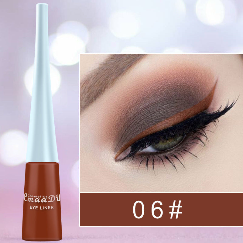 17-Color Matte Liquid Eyeliner: Quick-Drying, Long-Lasting, Non-Blooming