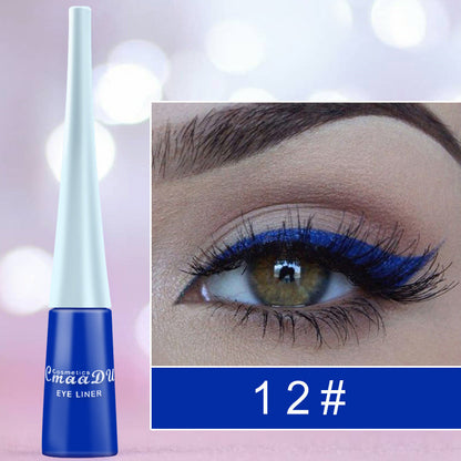 17-Color Matte Liquid Eyeliner: Quick-Drying, Long-Lasting, Non-Blooming