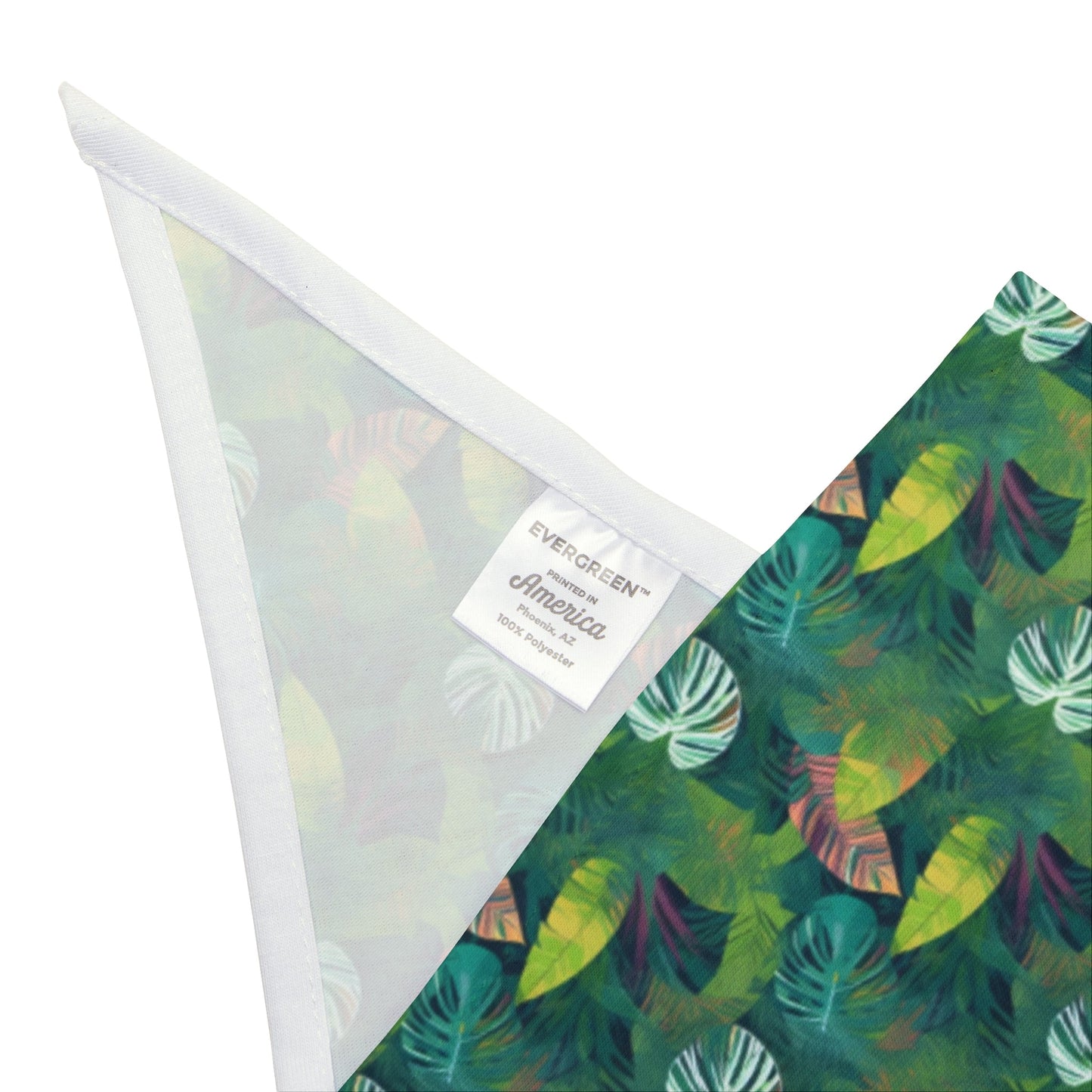 Emerald Canopy Pattern of Tropical Leaves - Pet Bandana Pet Zen