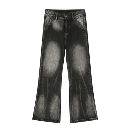 Men's Retro Washed Loose Casual Denim Suit