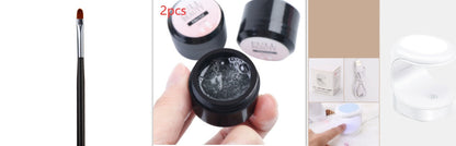 Cracked Repair Nail Fiber Gel - Fiberglass Poly UV Builder