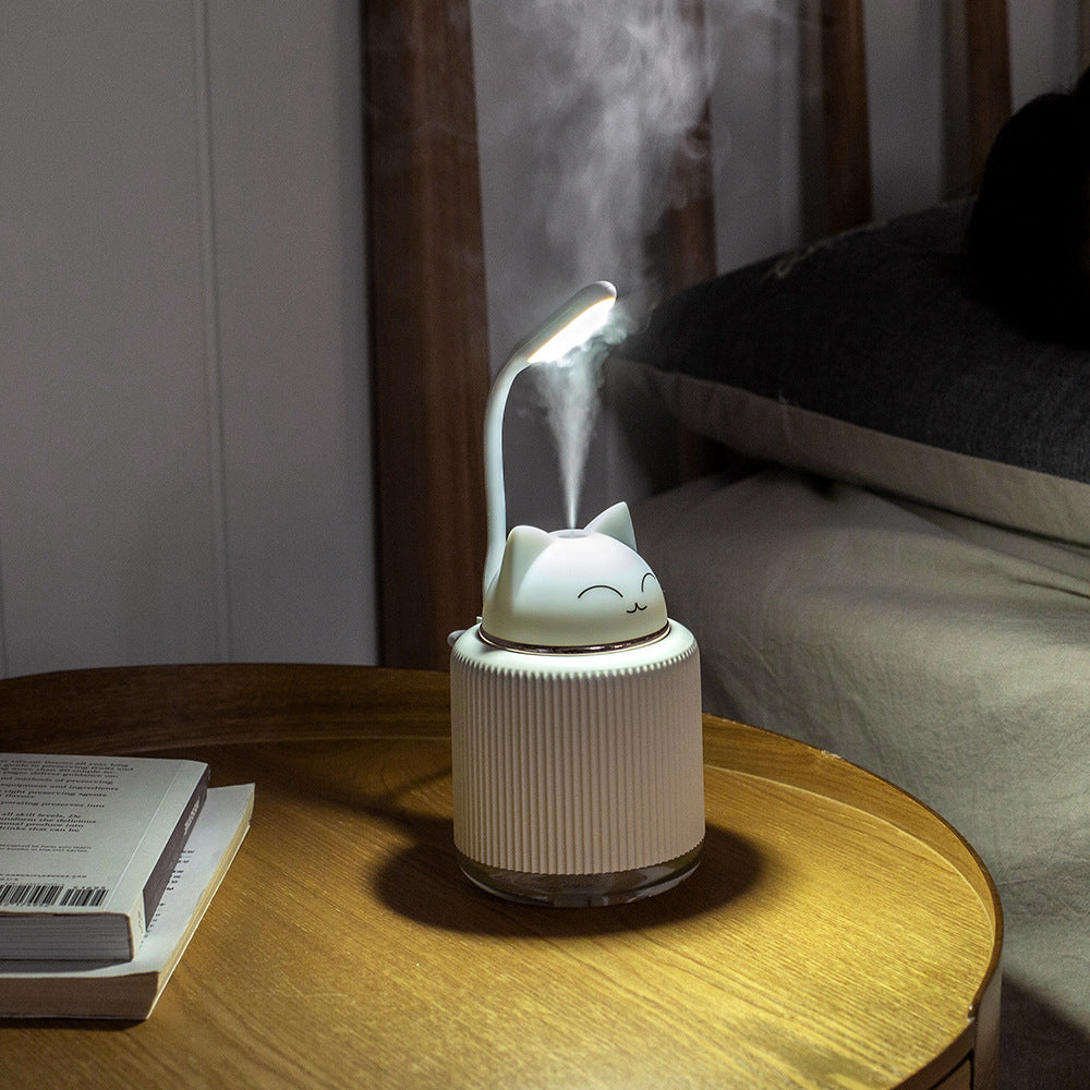 250ml Cartoon Rabbit Ultrasonic Humidifier & LED Oil Diffuser