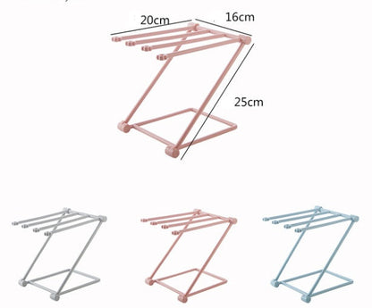 Foldable Dishcloth Shelf Kitchen Organizer
