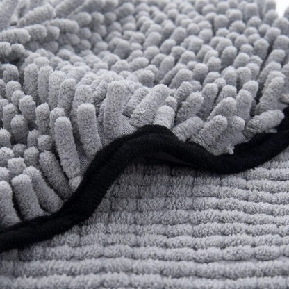Dog Bath Robe Towel Quick Dry Pet Soft Towel Fiber Absorbent Cat Bath Towel Convenient Pet Cleaning Washcloth Thicken Durable