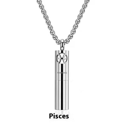 Stainless Steel Constellation Perfume Necklace