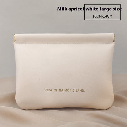 New Camellia Classic Hand-held Cosmetic Bag