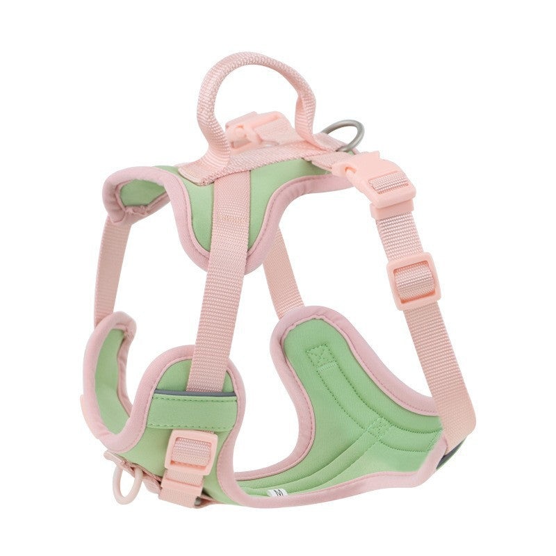 Dog Breast Strap Hand Holding Rope Dog Leash Collar Chest Back