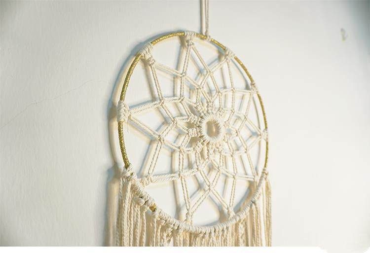 Hand-Woven Cotton Tapestry, Wall Hanging Decor