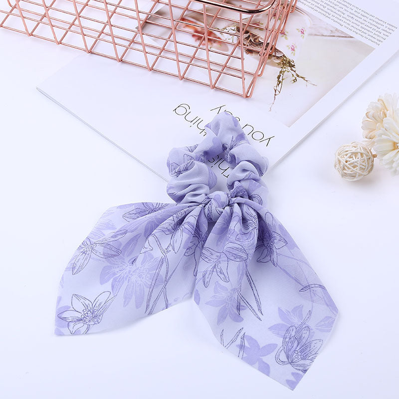 Pearl Bow Hair Rope
