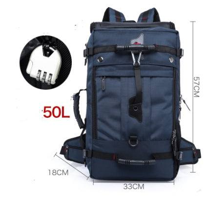 Men's Large Capacity Oxford Hiking Backpack – Multifunctional Outdoor Bag