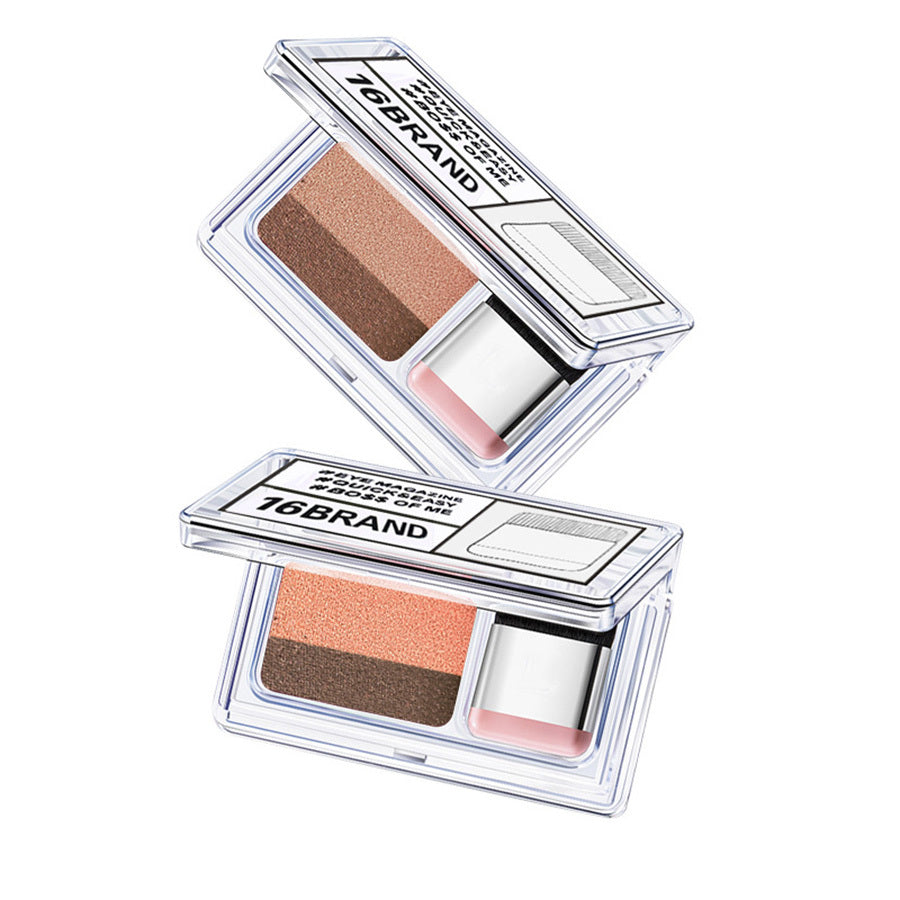 LAIKOU Double Color Glitter Eyeshadow Palette: Waterproof Shimmer Cosmetics