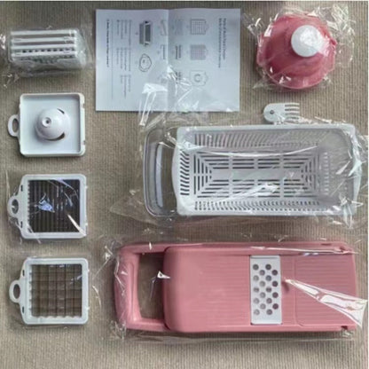12-in-1 Manual Vegetable Chopper and Slicer