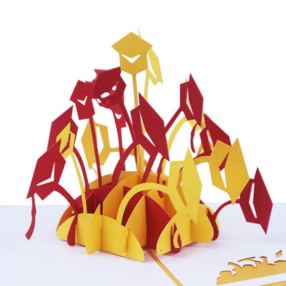 Creative 3D Graduation Greeting Card