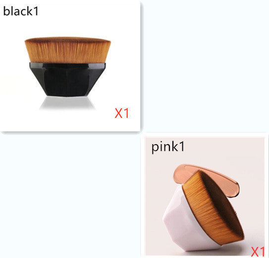 Flat Foundation Brush Kit: BB Cream, Loose Powder