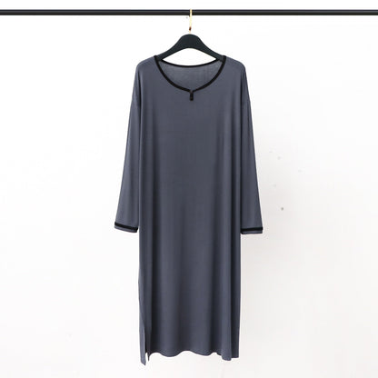 Long Soft Draping Bathrobe Men's Pajamas