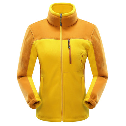 Cross-border Sources Of New Polar Fleece Warm Fleece Couple Cardigan Contrast