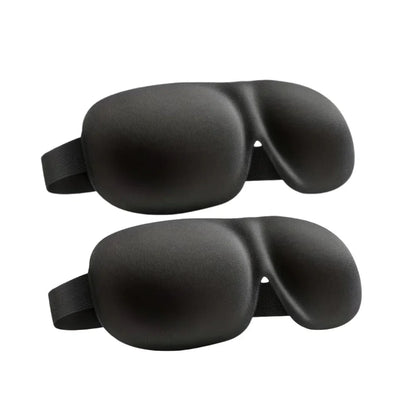 3D Contoured Sleep Mask | Ultra-Soft Breathable Light Blocking Eye Cover