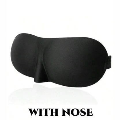 3D Contoured Sleep Mask | Ultra-Soft Breathable Light Blocking Eye Cover