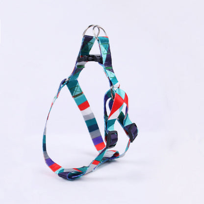Hand Holding Rope Outing Dog Leash Dog Collar Three-piece Set