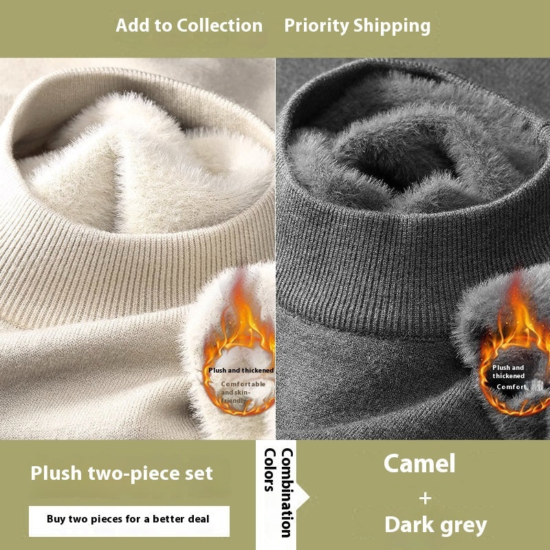 Men's Half High Neck Slim Fit Sweater