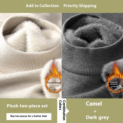 Men's Half High Neck Slim Fit Sweater
