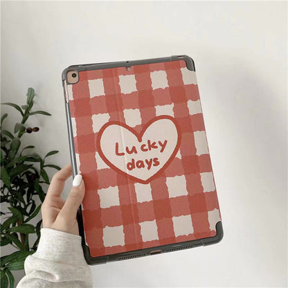 Apple-Compatible Tablet Soft Leather Protective Case