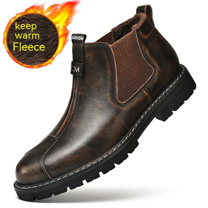 Short British Retro Platform Men's Casual Shoes